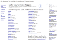 Desktop Screenshot of historyofpainters.com